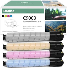 Versalink C9000 Extra High-Yield Toner Cartridge Replacement for Xerox 106R04074 106R04075 106R04076 106R04077 for Xerox Versalink C9000 Printer (Black Cyan Magenta Yellow)