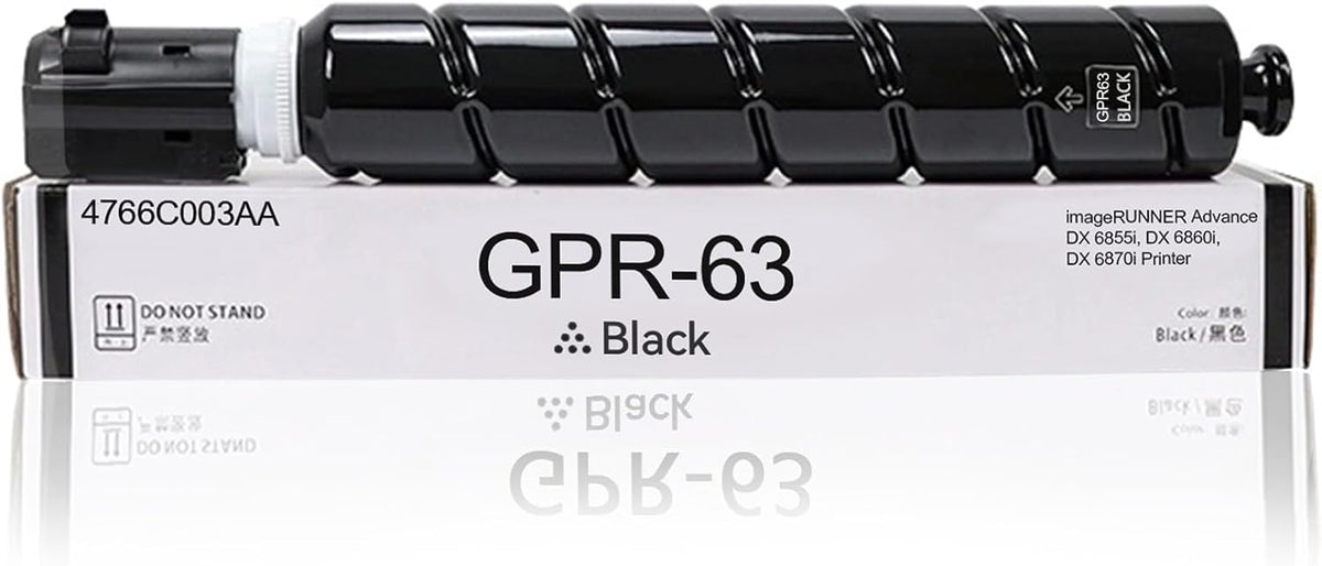 GPR-63 Black Toner Cartridge GPR63 GPR 63 High Yield Toner Replacement for Canon imageRUNNER DX 6860i DX 6870i Printer (4766C003AA)