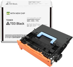 T03 2725C001AA Black Toner Cartridge (with New Chip) Compatible for Canon ImageRunner Advance 525iF 525iFZ 615iF 615iFZ 715iF 715iFZ DX 527iF 527iFZ 617iF 617iFZ 717iF 717iFZ Printer