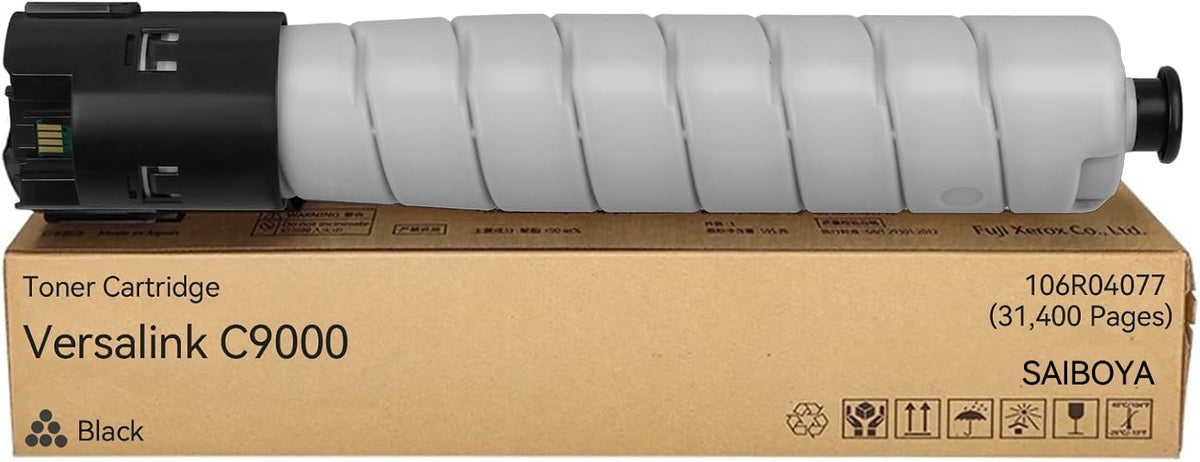 Versalink C9000 Extra High-Yield Toner Cartridge Replacement for Xerox 106R04077 Black Toner Cartridge for Xerox Versalink C9000 Printer (31,400 Pages)