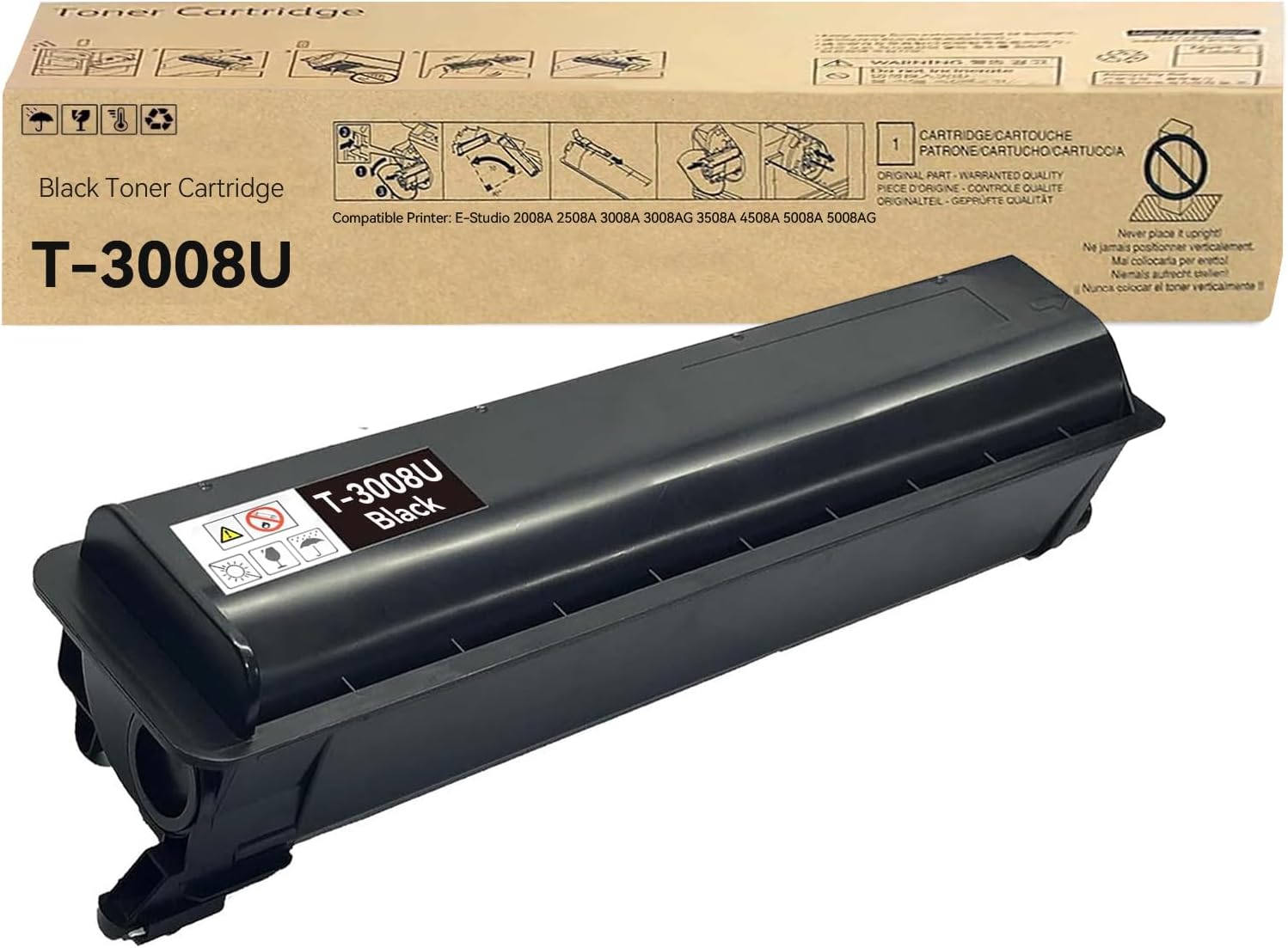 T2323U Remanufactured Black Toner Cartridge Compatible for T-2323U E-Studio 2822AM 2523A 2523AD 2323AM 2823MA 2829A.(17500 Yield)