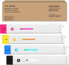 W9220MC W9221MC W9222MC W9223MC Toner Cartridge Remanufactured Compatible for Color Managed MFP E78223DN E78228DN Printer (Black Cyan Yellow Magenta,4 Pack)