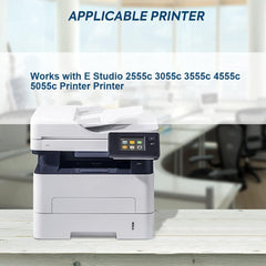 T-FC50U TFC50U Toner Cartridge T-FC50U-K T-FC50U-C T-FC50U-M T-FC50U-Y Compatible with E Studio 2555c 3055c 3555c 4555c 5055c Printer (Black Magenta Yellow Cyan)