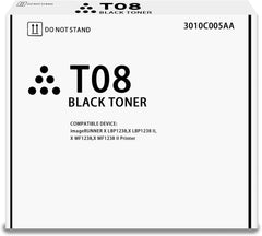 T08 Black Toner Cartridge 3010C005AA Toner    Compatible for Canon T08 Toner for imageRUNNER X LBP1238,X LBP1238 II,X MF1238,X MF1238 II Printer (1 Pack