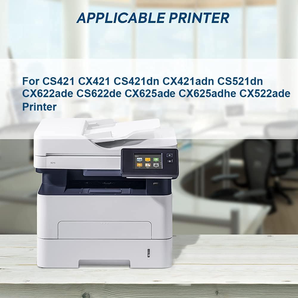 78C10K0 78C10C0 78C10M0 78C10Y0 Remanufactured Standard Yield Toner Cartridge Compatible for CS421 CX421 CS421dn CX421adn CS521 CS521dn