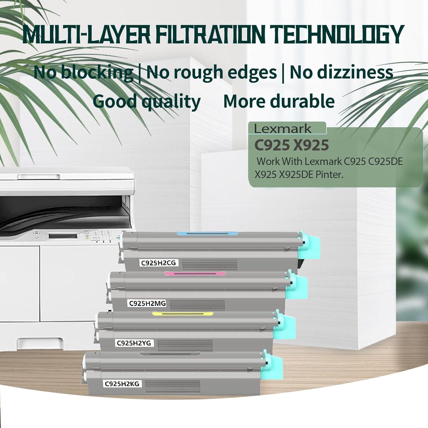 C925 X925 Remanufactured Toner Cartridge Black Cyan Magenta Yellow Replacement for C925 C925DE X925 X925DE.(C925H2KG C925H2CG C925H2MG C925H2YG)