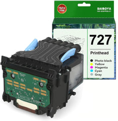 727 Printhead (B3P06A) Kit Replacement for Designjet T1500 T1530 T2500 T2530 T3500 T920 T930 Printers 727 Printer Head (Upgrade Chip),50000+ Pages