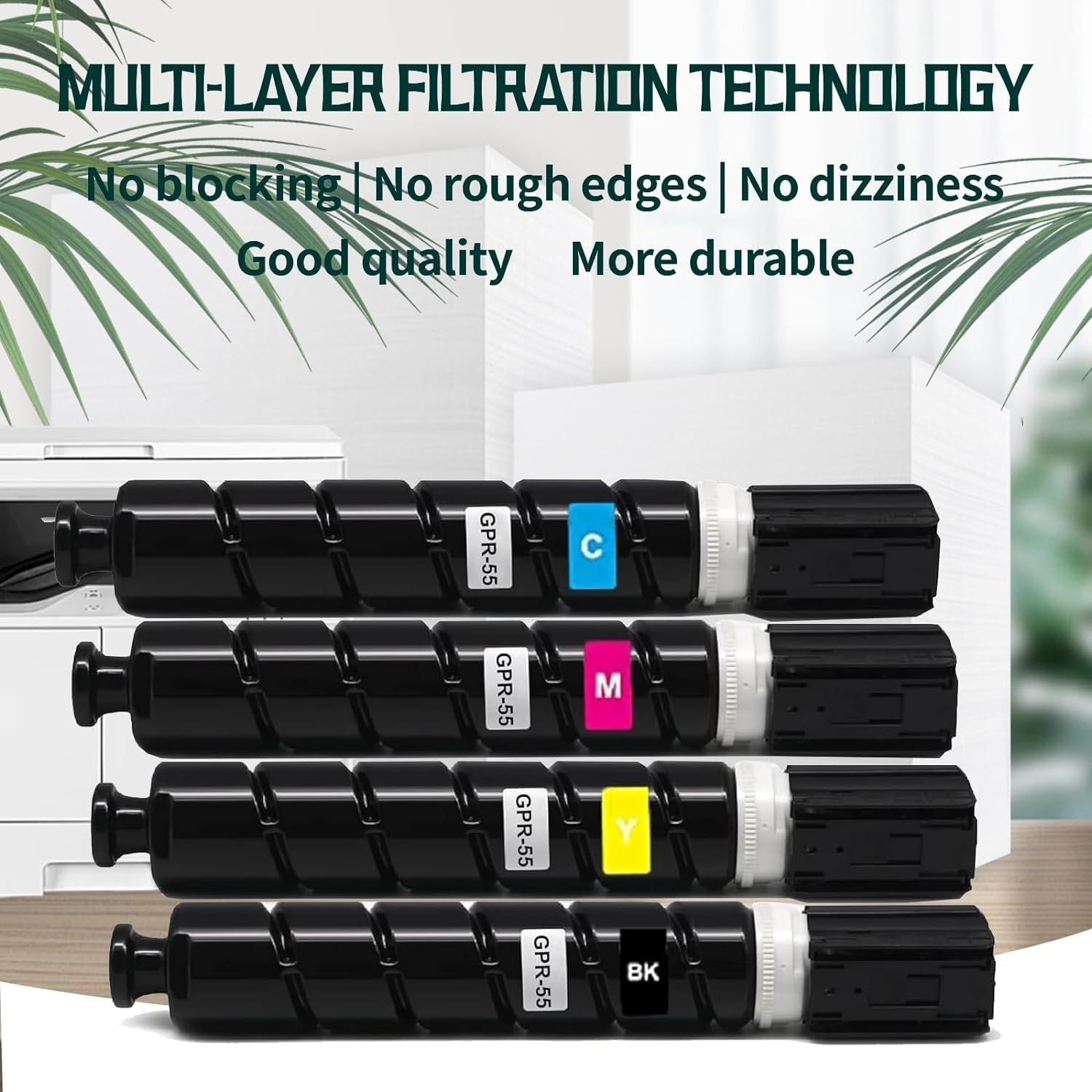 Compatible GPR-55 GPR55 Toner Cartridge Replacement for Canon ImageRUNNER Advance C5540i C5550 C5550i C5535 C5535i C5540 C5560 C5560i Printer (4Pack)