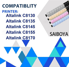 Altalink C8130 Toner Cartridge Replacement for Xerox 006R01746 006R01747 006R01748 006R01749 for Xerox AltaLink C8130 C8135 C8145 C8155 C8170 Printers
