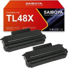 2 Pack TL48X TL-48X Black Toner Cartridge Replacement for M15DW M29DW L2300DW L2350DW M118DW L2710FDW Printers