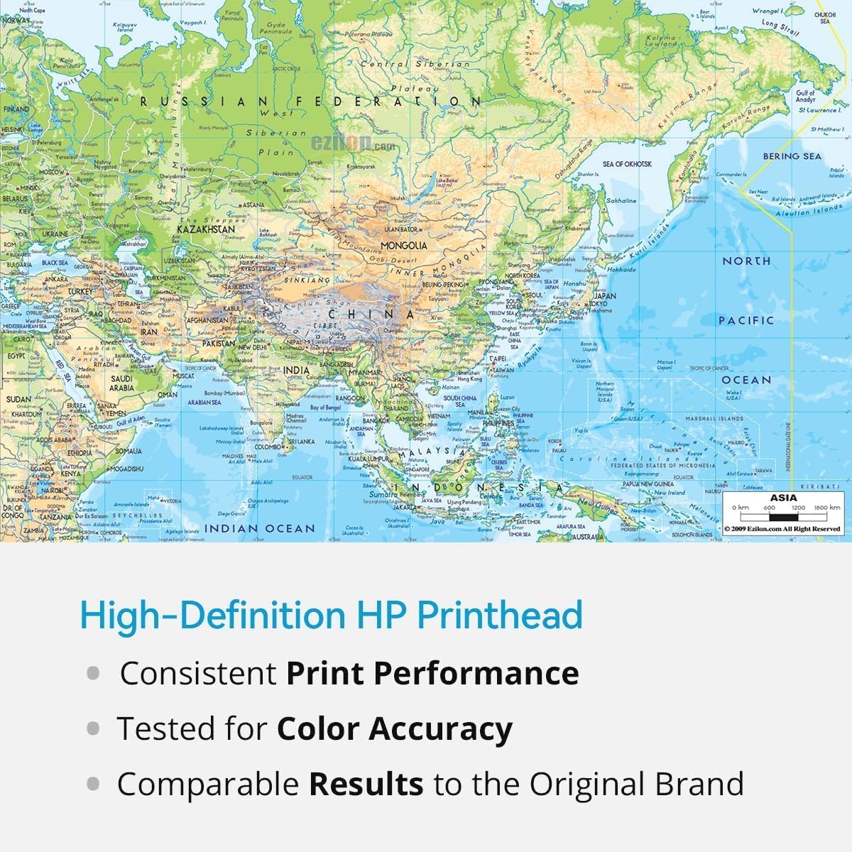 729 Printhead (F9J81A ) Remanufactured 729 Kit Replacement for 729 DesignJet T830 MFP & T730 Large Format Plotter Printers , Upgraded Chip, High Yield 50000+